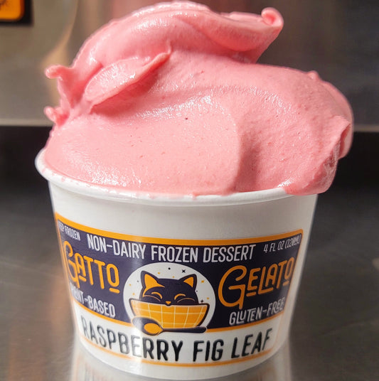 Raspberry Fig Leaf sorbet